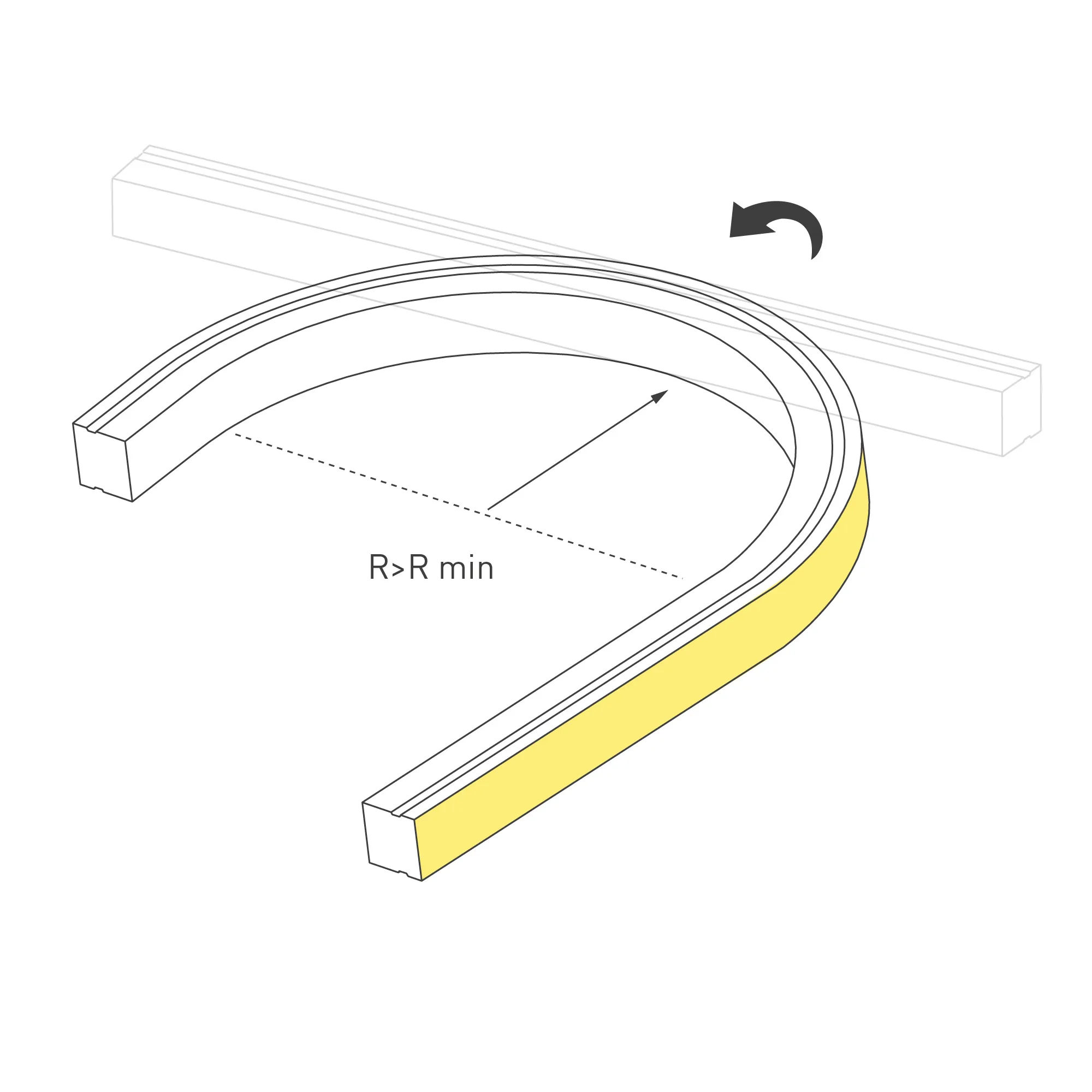 Лента светодиодная герметичная DMX MOONLIGHT-TOP-B84-13x12mm 24V RGB-PX7 (18 W/m, IP67, 5m, wire x2) (Arlight, Силикон) - Изображение