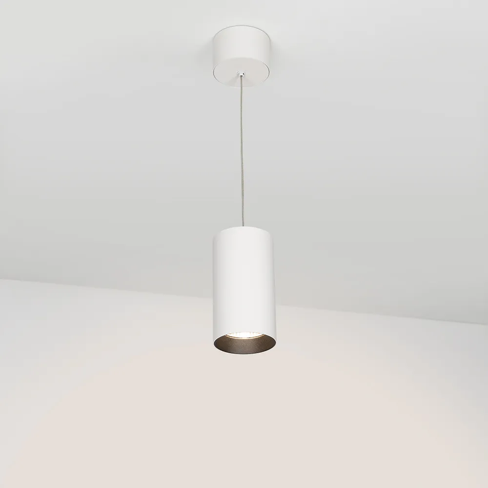 Светильник подвесной SP-POLO-R85-2-15W Warm White 40deg (White, Black Ring) (Arlight, IP20 Металл, 3 года) - Изображение