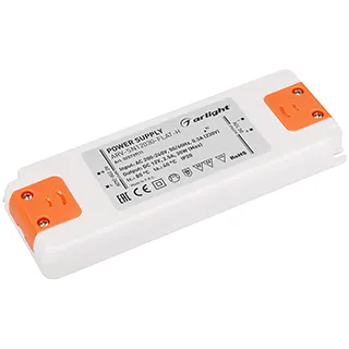 Блок питания ARV-SN12030-FLAT-H (12V, 2.5A, 30W) (Arlight, IP20 Пластик, 3 года) - Изображение