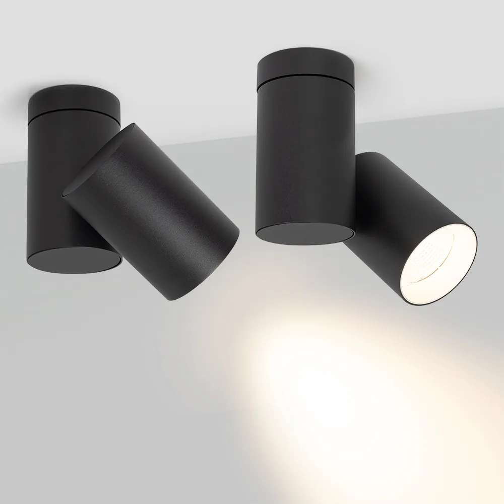Светильник SP-POLO-SURFACE-TURN-R85-15W Warm3000 (BK-WH, 40 deg) (Arlight, IP20 Металл, 3 года) - Изображение