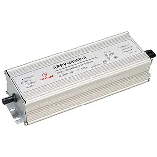 Блок питания ARPV-48300-A (48V, 6.25A, 300W) (Arlight, IP67 Металл, 3 года) - Изображение