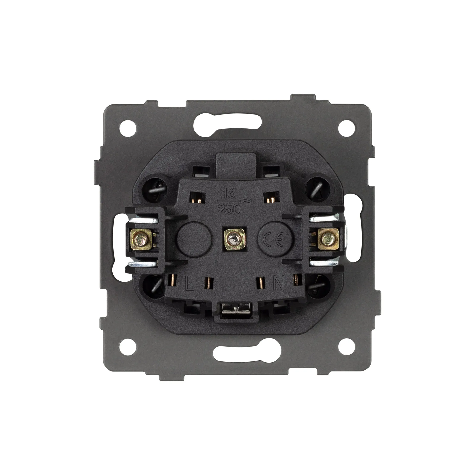 Механизм электрической розетки SCT-MEU1-PL-BK-V (250V, 16A) (Arlight, -) - Изображение