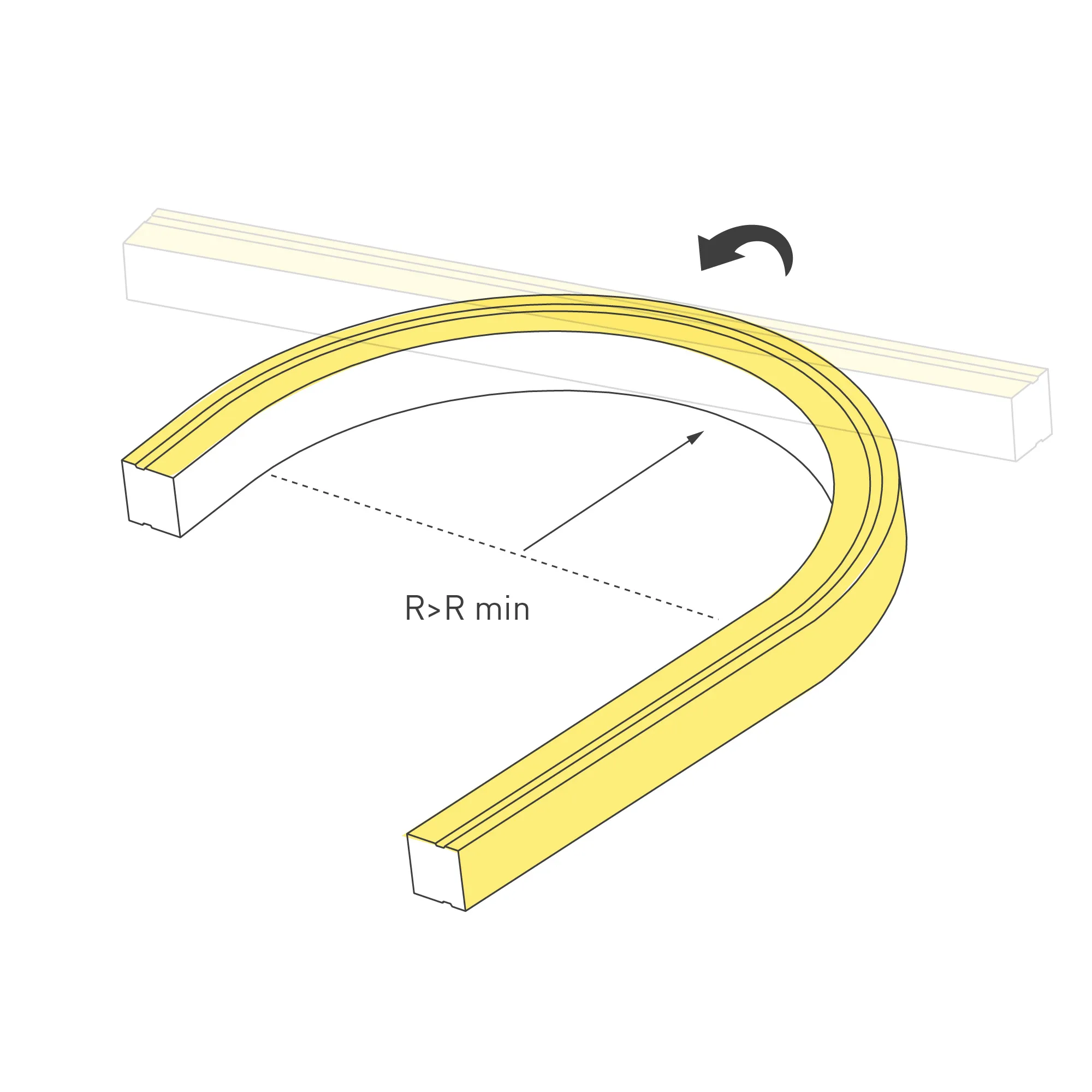 Лента светодиодная герметичная MOONLIGHT-TOP-U-A156-13x12mm 24V Warm2700 (11 W/m, IP67, 5m, wire x2) (Arlight, Вывод боковой, 3 года) - Изображение