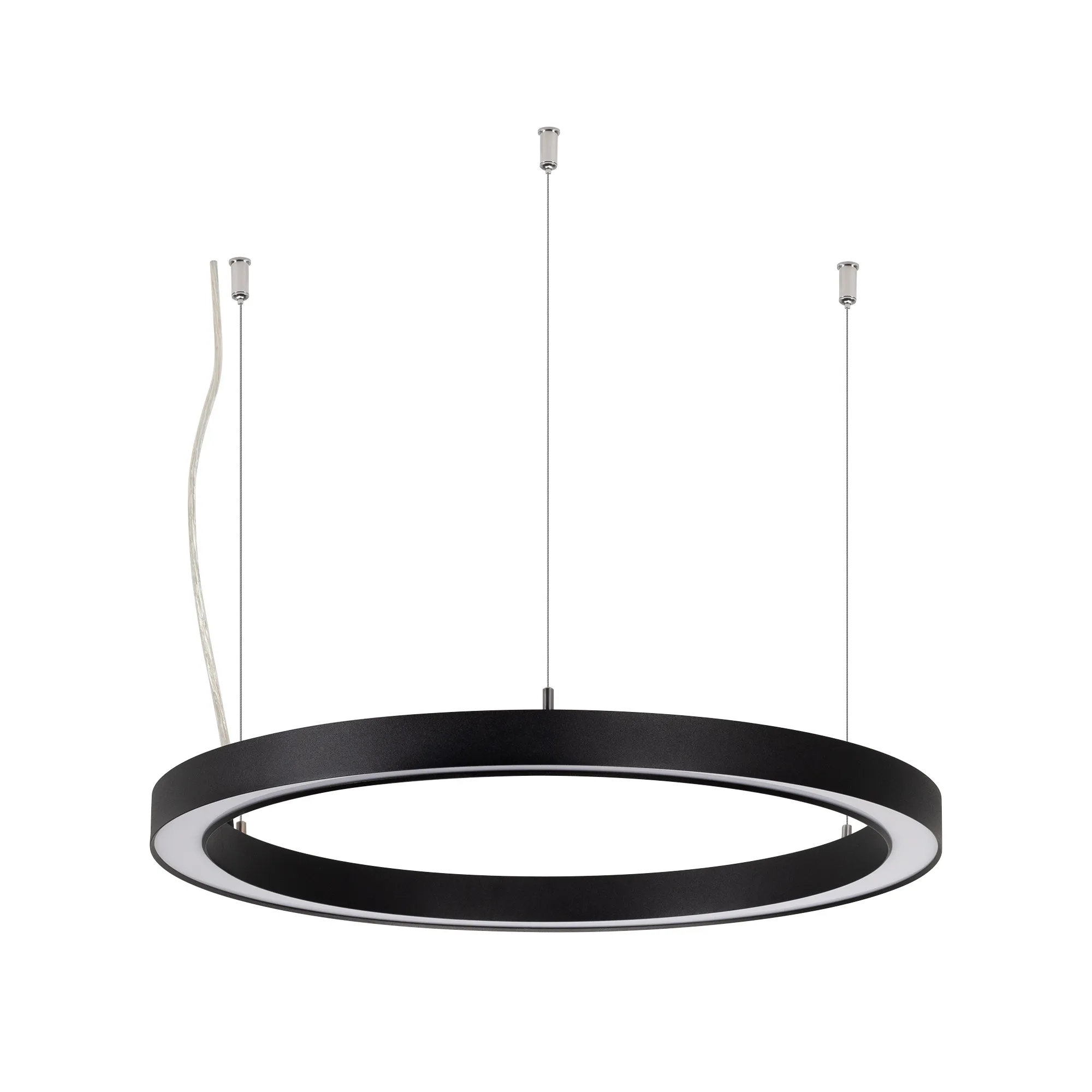 Светильник SP-CIRCLE-HANG-O3535-D500-30W Warm3000 (RAL9005, 120 deg, 230V) IP40 LED (Arlight, Алюминий) - Изображение