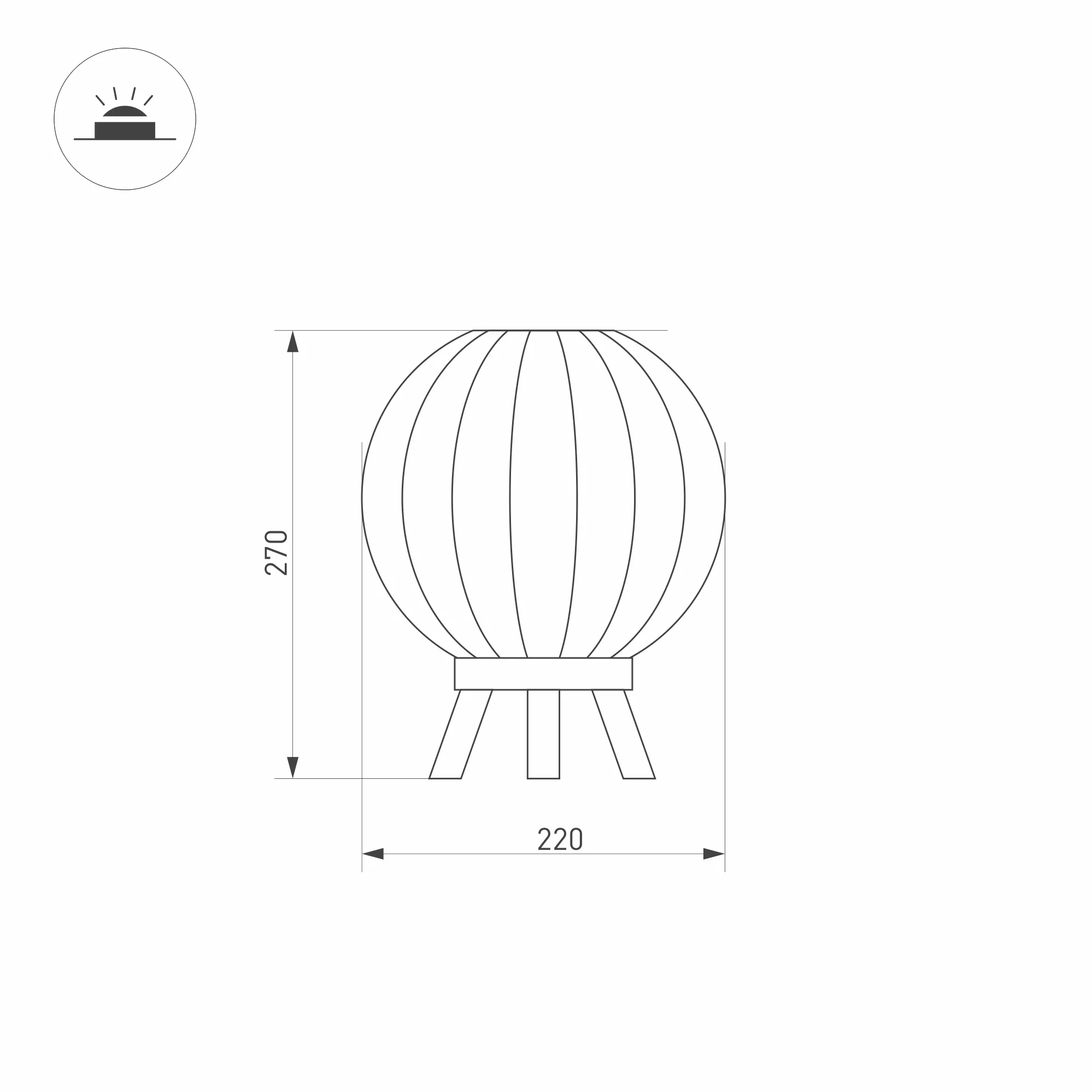 Светильник LGD-PEARL-TAB-7W Warm3000 (GR, 164 deg, 230V) (Arlight, IP65 Металл, 3 года) - Изображение