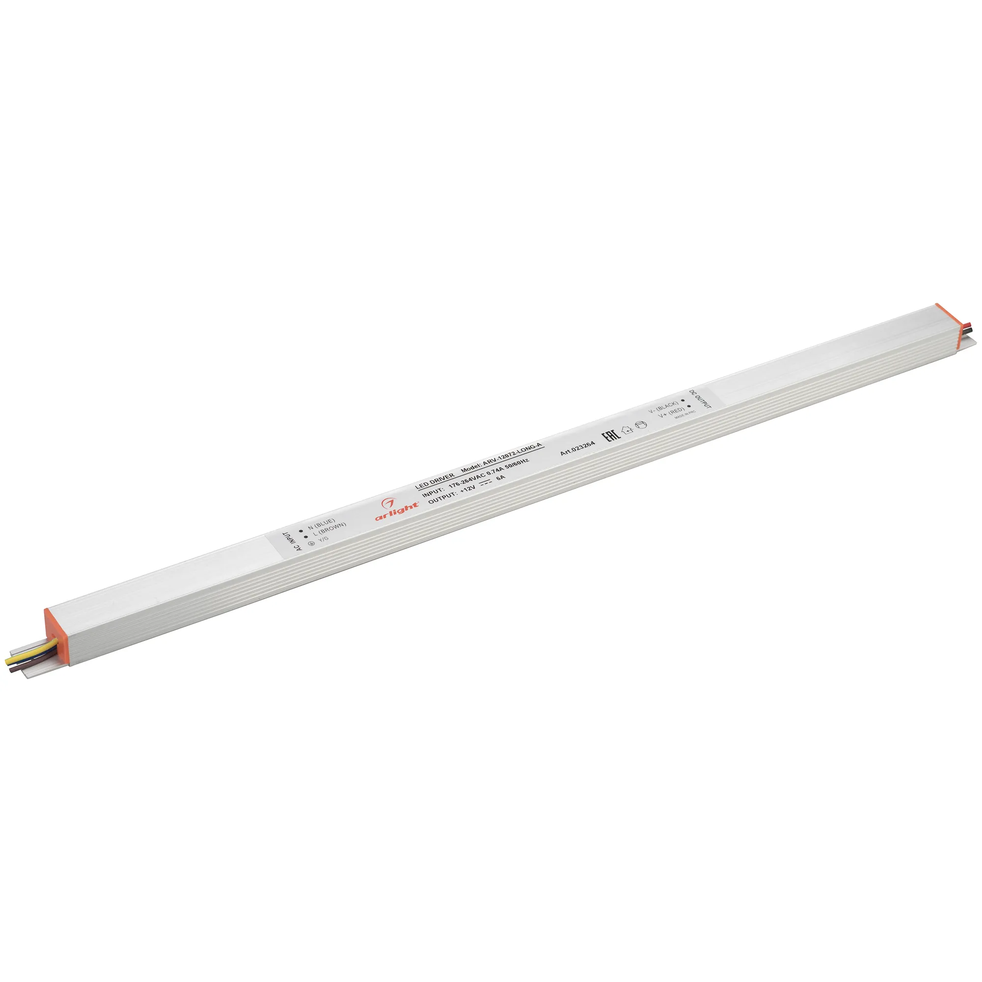 Блок питания ARV-12072-LONG-A (12V, 6A, 72W) (Arlight, IP20 Металл, 2 года) - Изображение