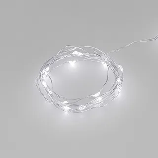 Светодиодная гирлянда ARD-DEW-HOME-2000-CLEAR-20LED-STD White6000 (3V, Battery Pack) (Ardecoled, IP20) - Изображение