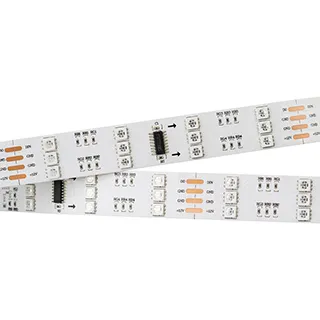 Лента светодиодная SPI-5000 12V RGB (5060, 480 LED x3,1812) (Arlight, Открытый, IP20) - Изображение