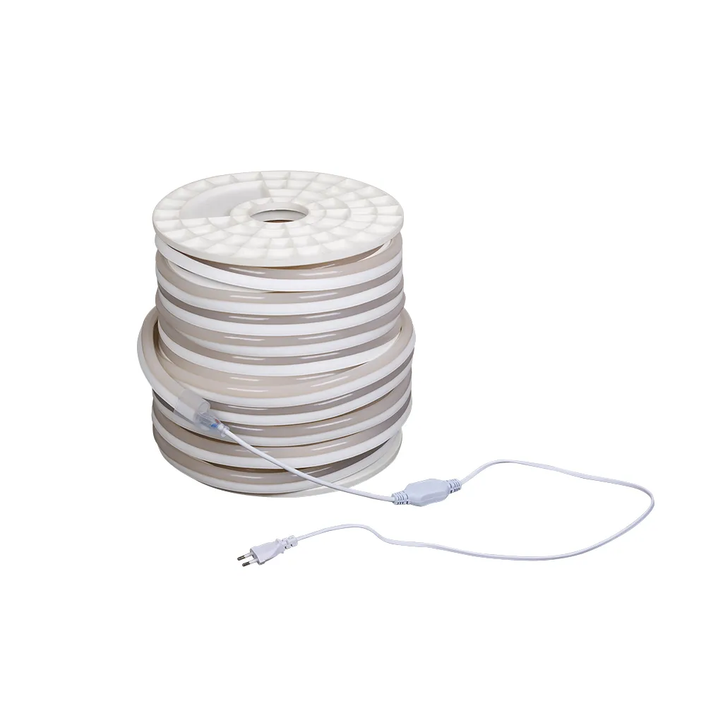 Гибкий неон ARL-CF2835-Classic-220V Warm White (26x15mm) (Arlight, 8 Вт/м, IP65) - Изображение