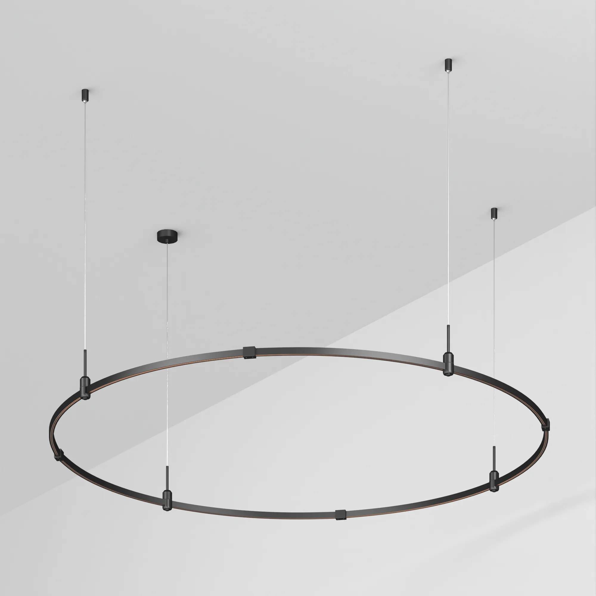 Трек ART-APRIORI-ROUND-HANG-R1500 (BK) (Arlight, IP20 Металл, 3 года) - Изображение